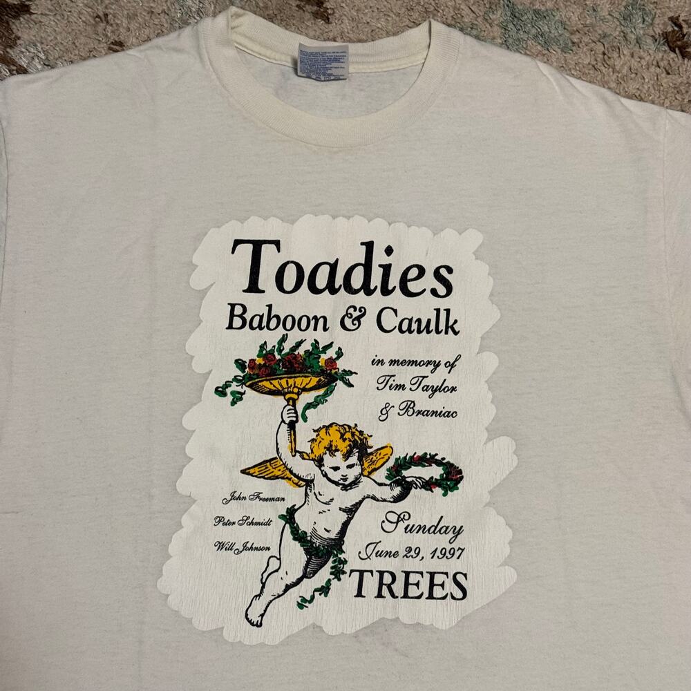 1997 Tim Taylor Brainiac TREES Memorial Shirt Size Large Toadies Baboon & Caulk
